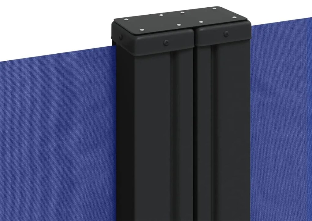 Toldo lateral retrátil 140x600 cm azul