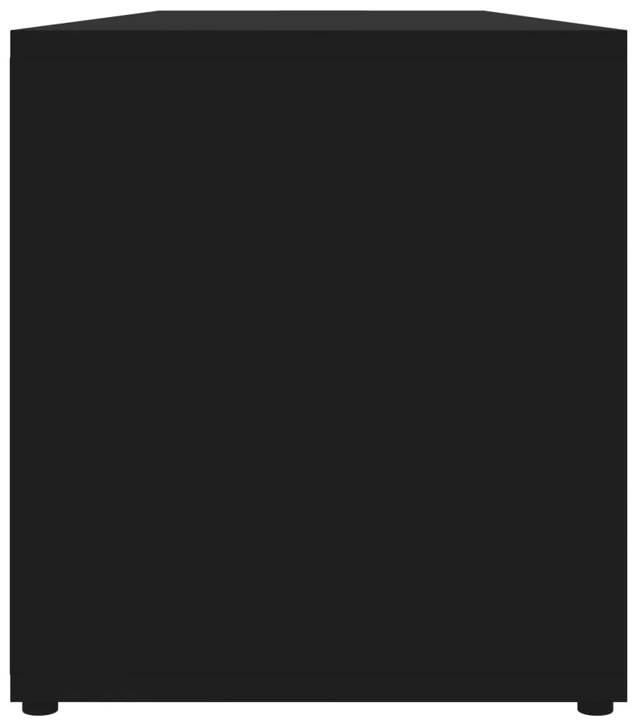 Móvel de TV 120x34x37 cm derivados de madeira preto