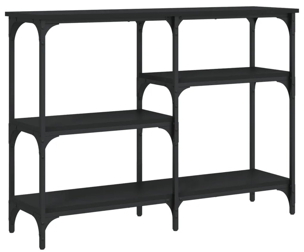 Mesa consola 102x29x75 cm derivados de madeira preto