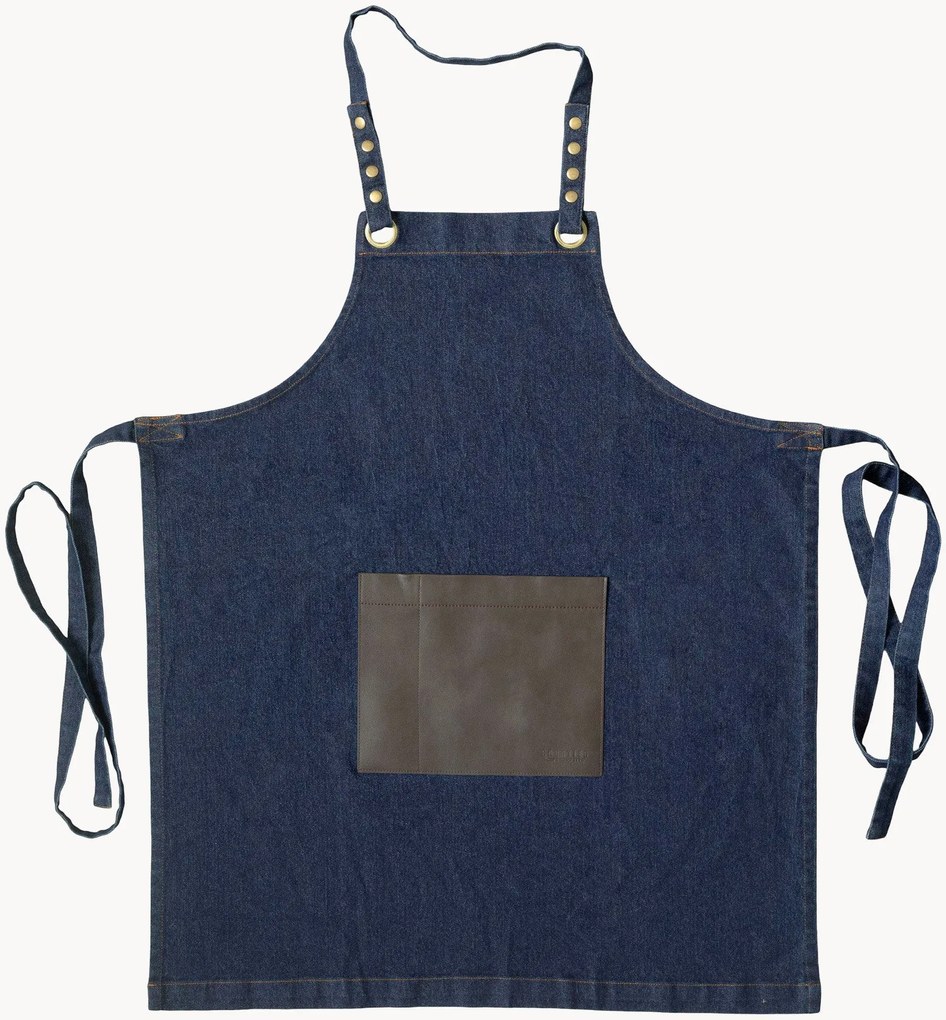 Avental com bolso em pele sintética Honoré