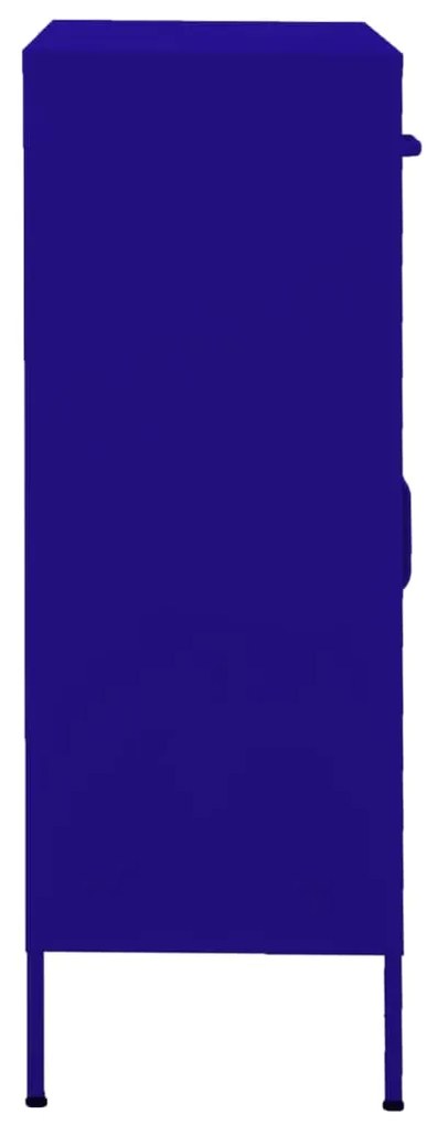 Armário de arrumação aço 80x35x101,5 cm azul-marinho