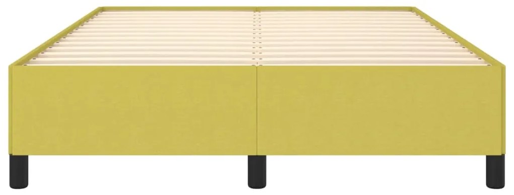 Estrutura de cama sem colchão 140x200 cm tecido verde