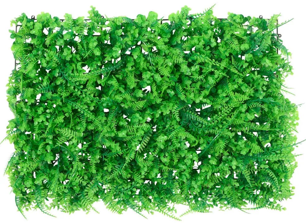 Vedação de folhas de feto artificiais 6 pcs 40x60 cm verde