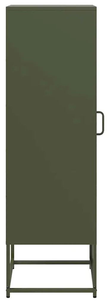 Móvel alto 36x39x123 cm aço laminado a frio verde-azeitona
