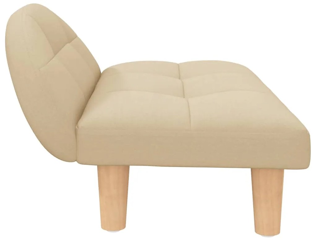 Cama para cães 70x52x30 cm tecido cor creme