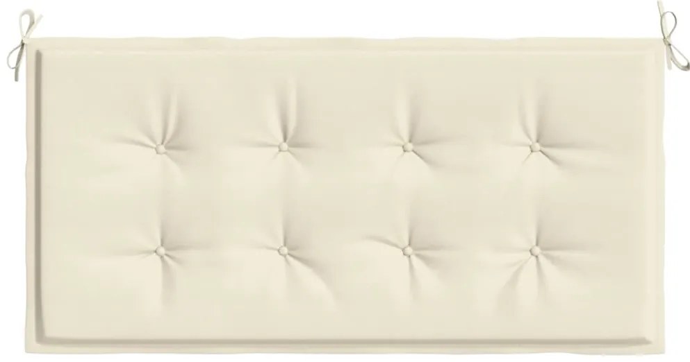 Almofadão p/ banco de jardim 120x50x3cm tecido oxford creme