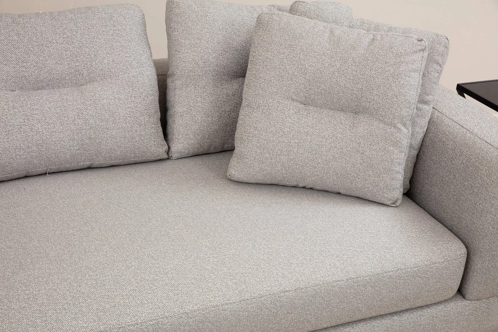 Sofá de Canto Padova Corner – Cinzento Claro – 140 cm x 385 cm x 200 c