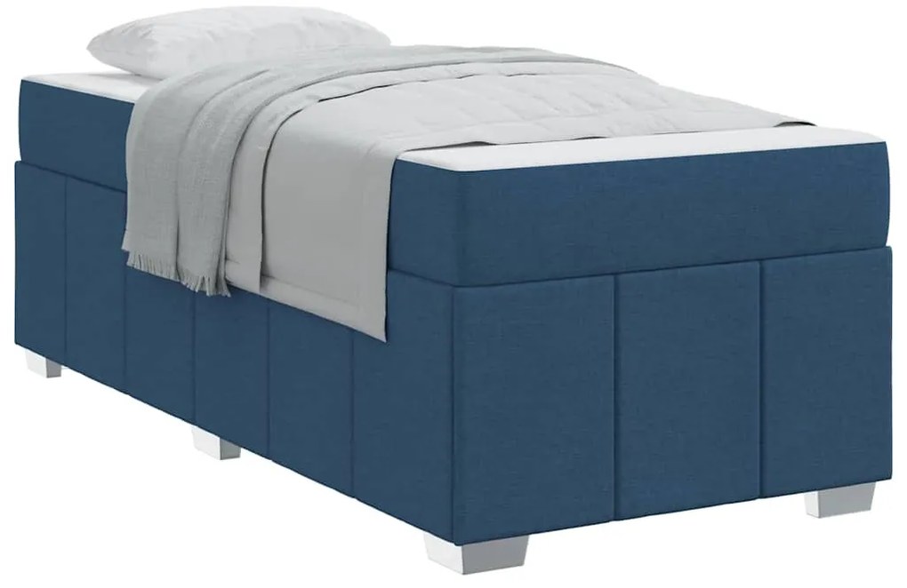 Estrutura da Cama Azul 90 x 190 cm tecido