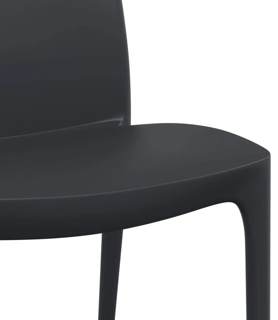 Cadeiras de jardim 2 pcs polipropileno 50x46x80 cm antracite