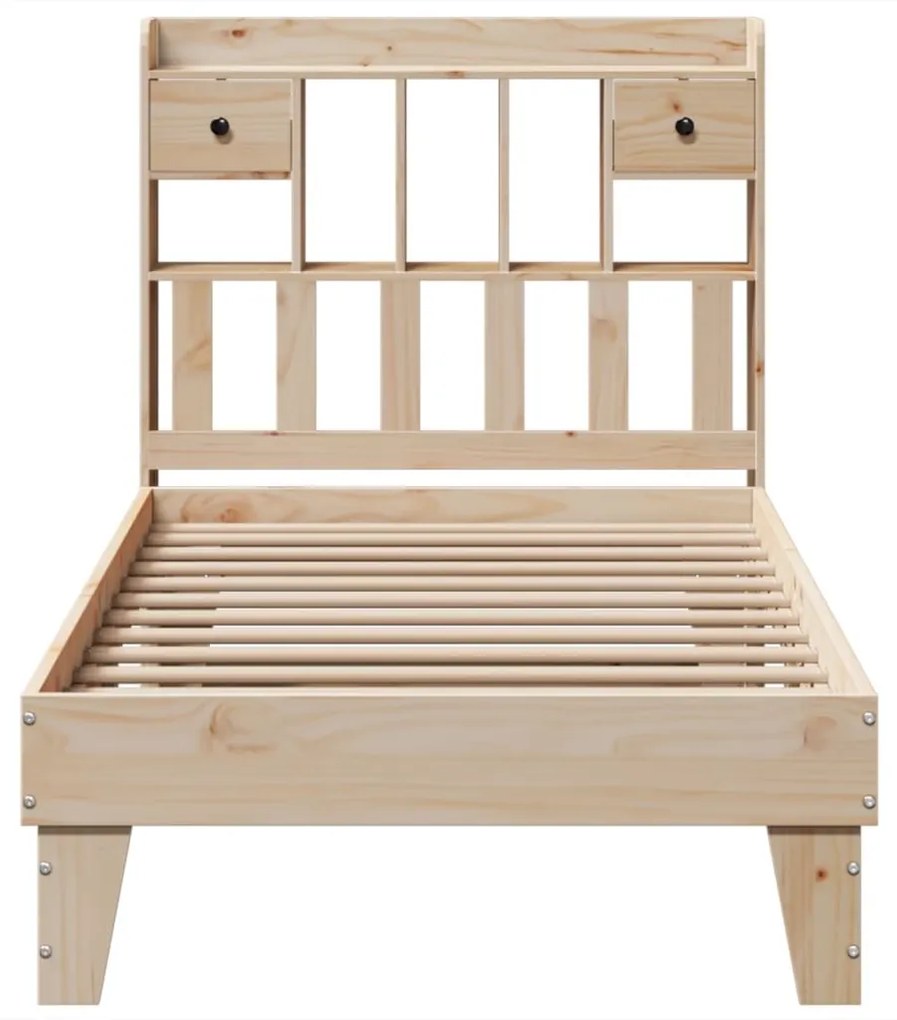 Cama sem colchão 100x200 cm madeira de pinho maciça