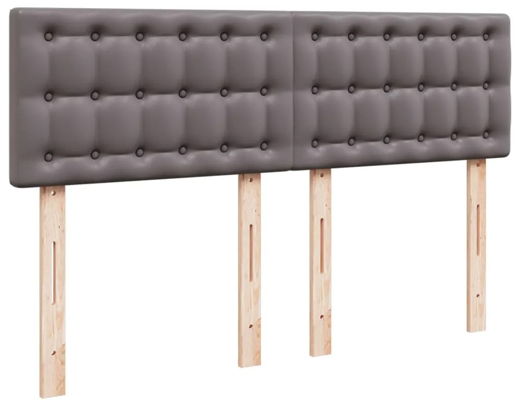 Cama com Molas/Colchão e Luzes Led - 160x200 cm - Couro Artificial Cin
