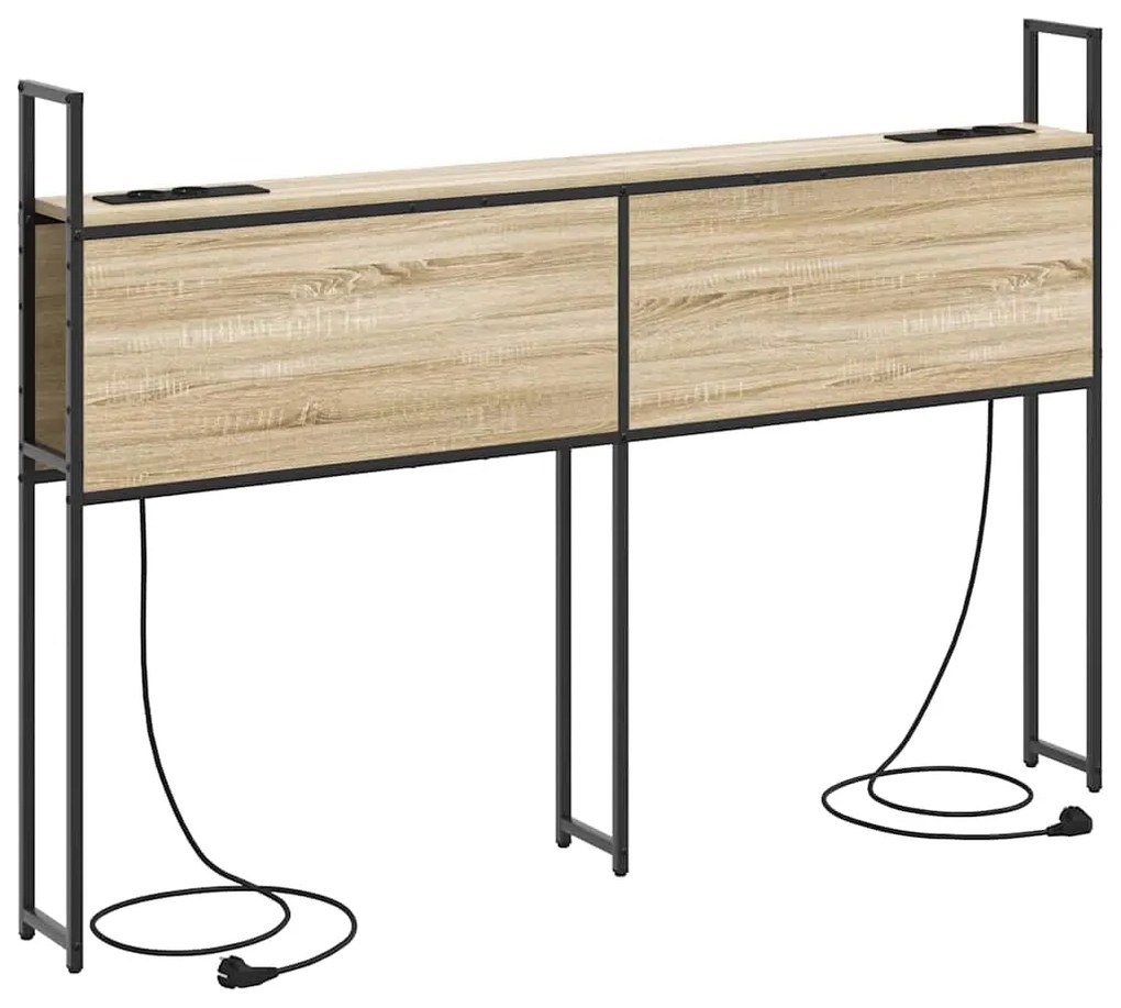 Cabeceira de armazenamento com cabeceira Carvalho sonoma 120 cm
