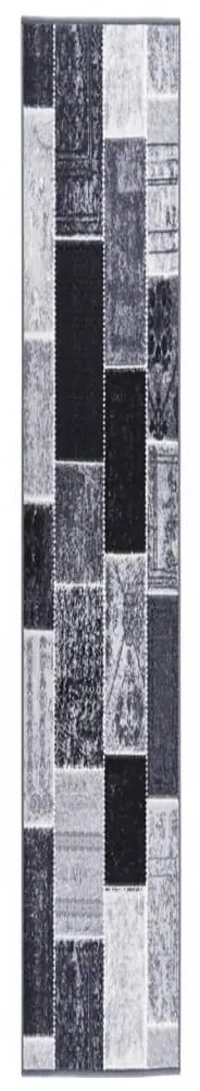 vidaXL Tapete/passadeira 80x600 cm cinzento