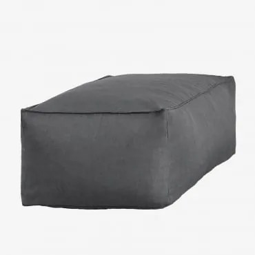 Puff De Jardim 110x65 Cm Em Tecido Dojans Cinza Granito - Sklum