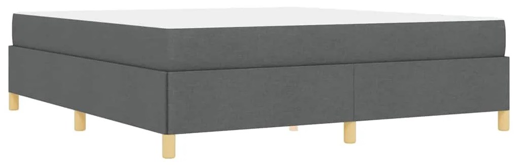 Cama Box Cinza Escuro e Branco e Cinza Escuro 180 x 200 cm