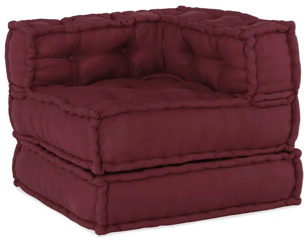 vidaXL Unidade de sofá modular 70x70x54 cm tecido castanho