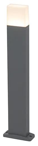 Coluna moderno cinzento escuro 65cm LED IP54 - MALIA Moderno