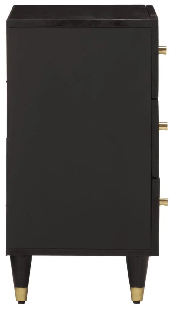 Mesa de cabeceira 50x33x60 cm madeira de mangueira maciça