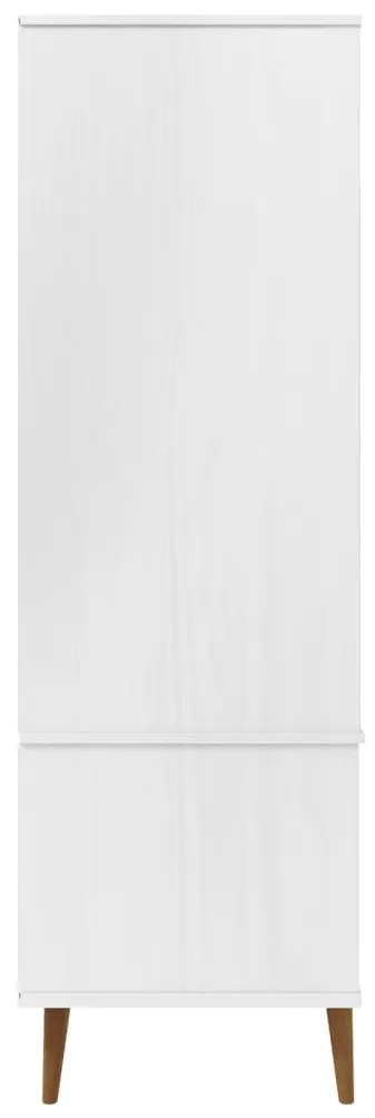 Roupeiro MOLDE 90x55x175 cm pinho maciço branco