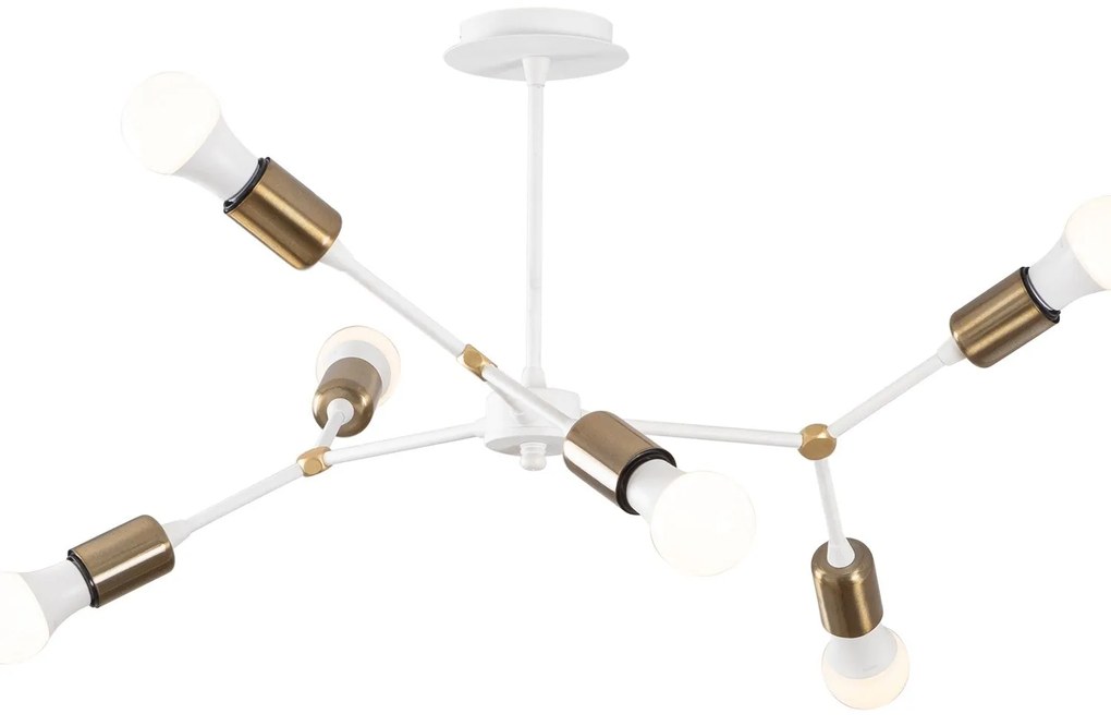 Candeeiro Chandelier Sparrow – Branco – 67 x 67 cm