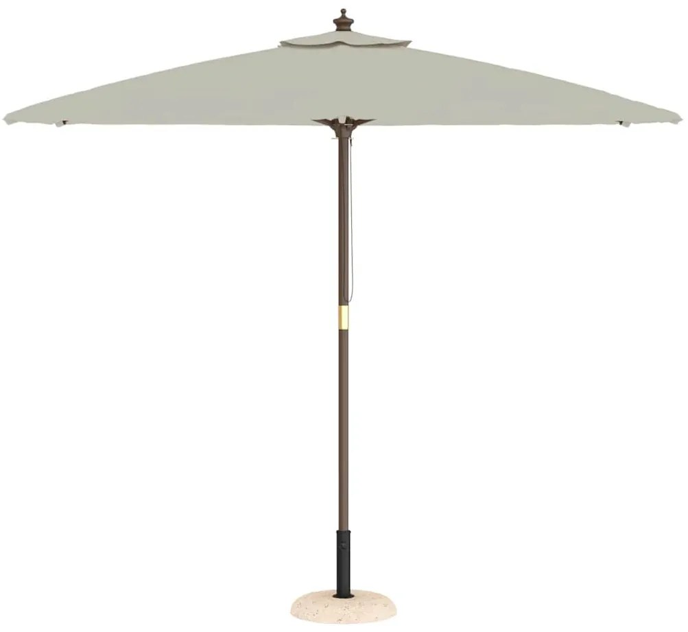 Base de Parasol para Postes de 37/42/52/58mm em Concreto Amarelo, 20kg