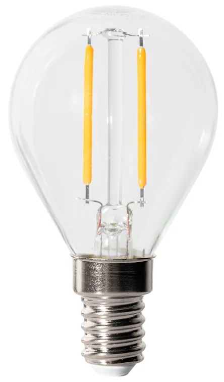 Conjunto de 5 E14 dimbare LED lamp P45 helder glas 3W 250 lm 2200K