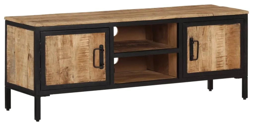 vidaXL Móvel de TV 110x30x40 cm madeira mangueira áspera maciça