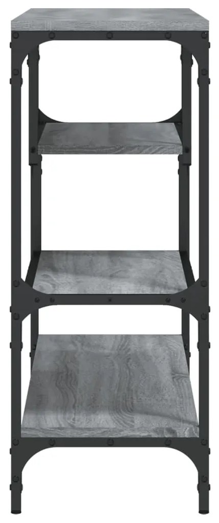 Mesa consola 100x30x75 cm derivados de madeira cinzento sonoma