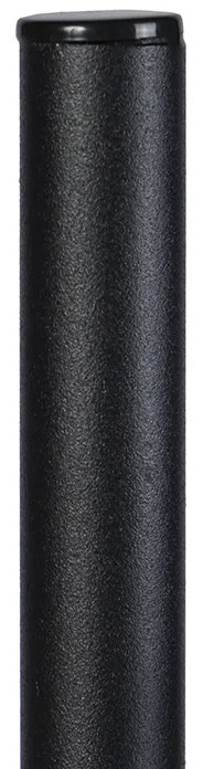 Candeeiro de pé industrial preto com dourado 3-luzes - Tommy Industrial
