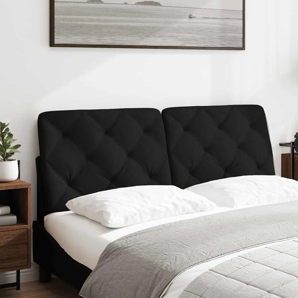 Almofadão de cabeceira 120 cm tecido preto