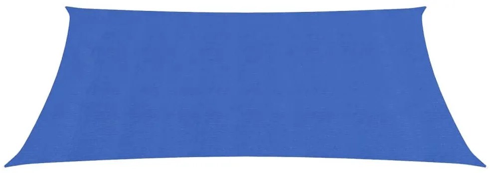 Para-sol estilo vela retangular 160 g/m² 5x7 m PEAD azul