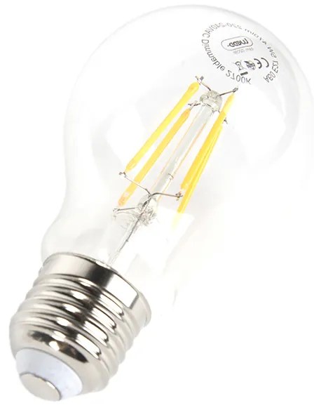 Conjunto de 3 lâmpadas LED reguláveis E27 A60 5W 470lm 2700K