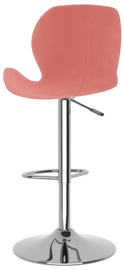 Bancos de bar 2 pcs veludo rosa
