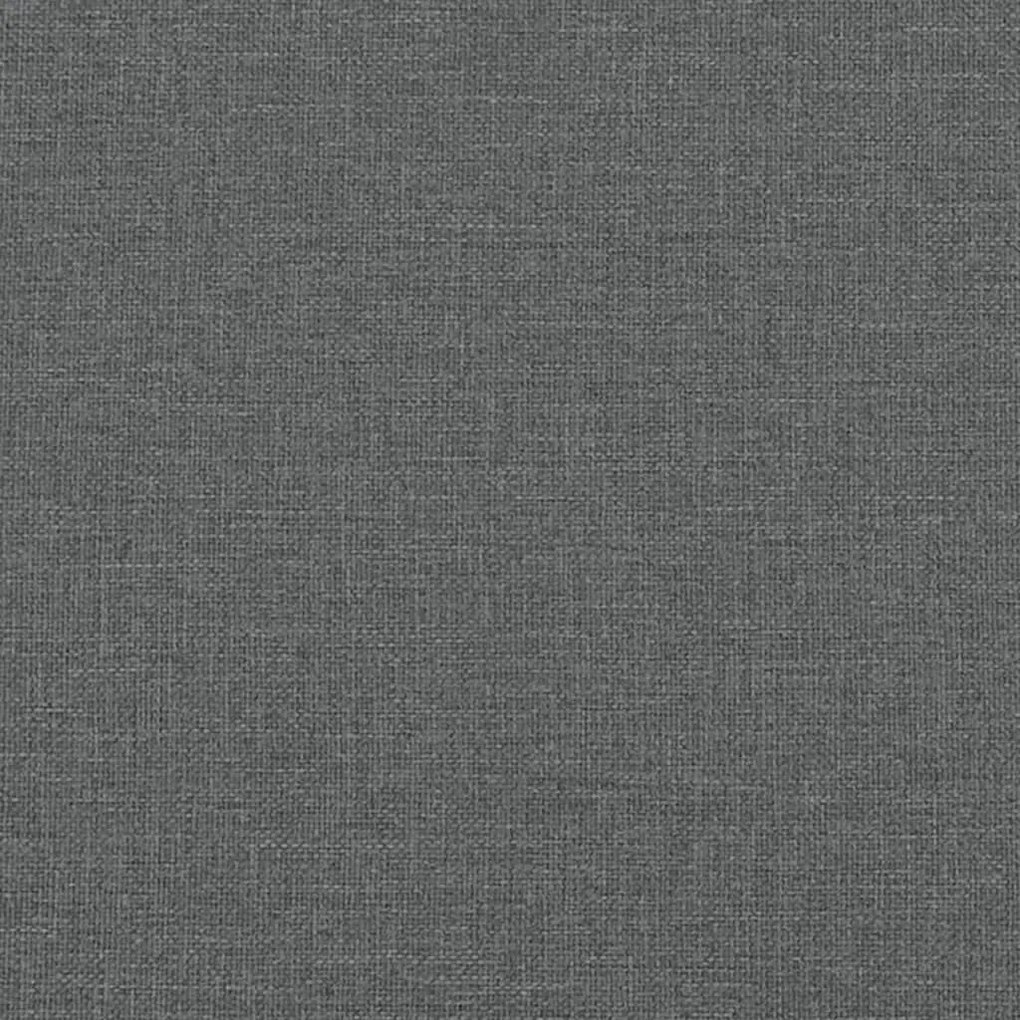 Banco 110x40x49 cm tecido cinzento-escuro