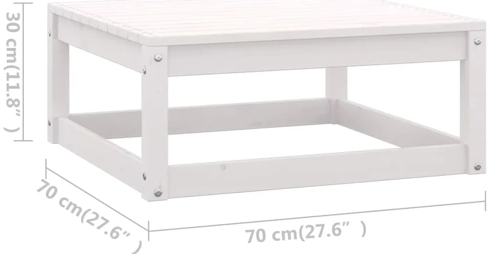 8 pcs conjunto lounge de jardim c/ almofadões pinho maciço