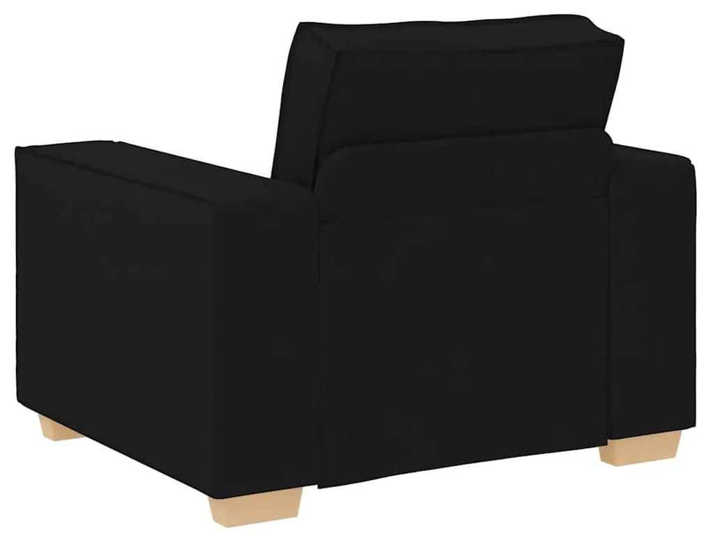 Sofá-cadeira Preto 60 cm Tecido