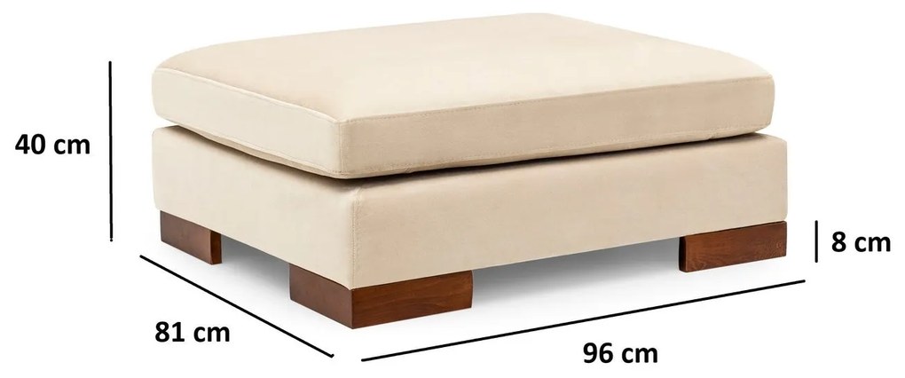 **** Sofá de Canto Tulip – Bege – 193 cm x 313 cm

**