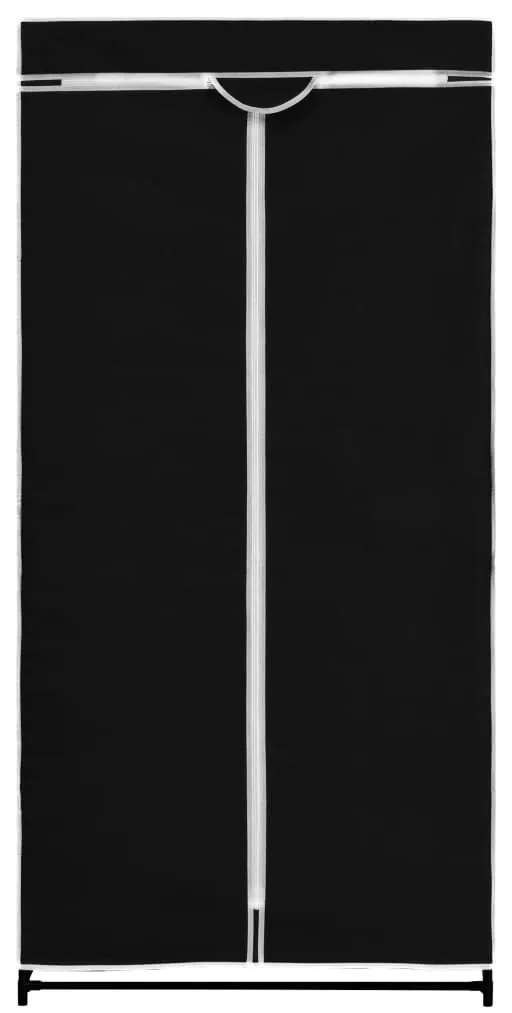 Roupeiro 75x50x160 cm preto