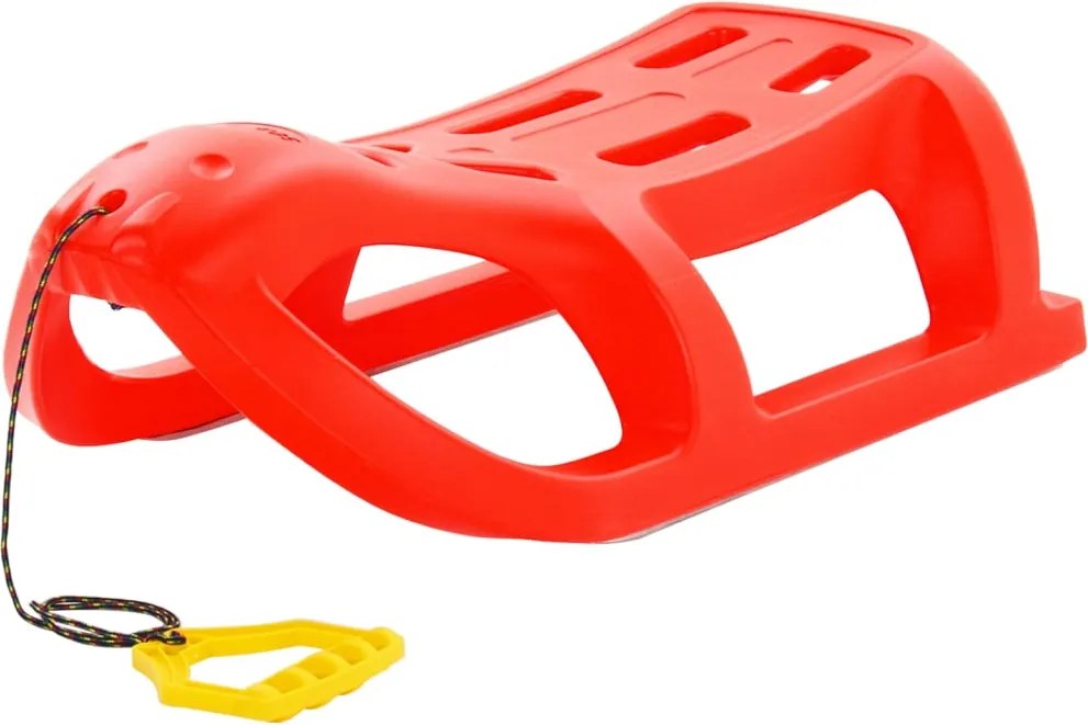 vidaXL Trenó 80x39,5x25,5 cm polipropileno vermelho