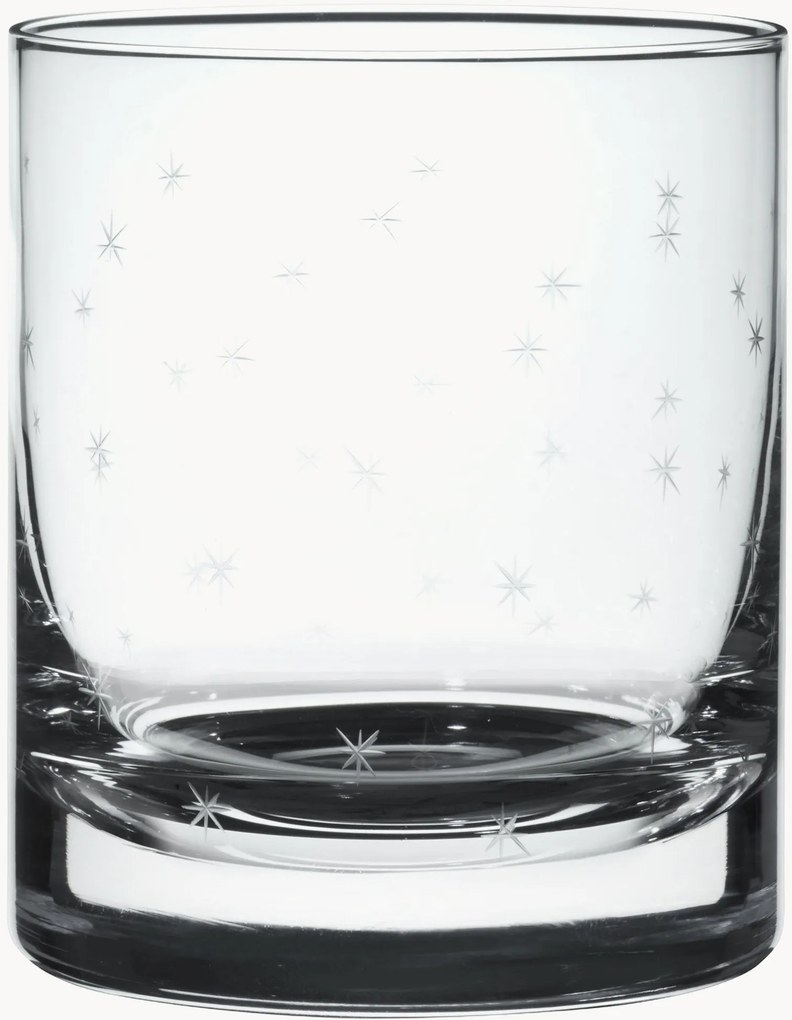 Copos de uísque em cristal artesanal Stars, conjunto de 2