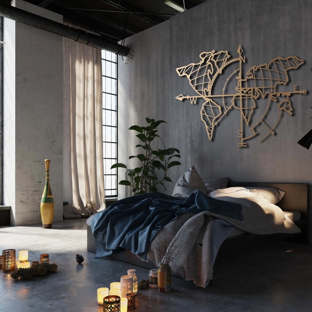 Acessório Decorativo de Parede Mt-04 – Dourado – 65 x 95 cm