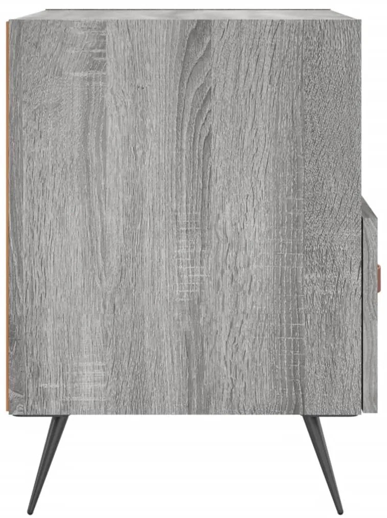 Mesas de cabeceira 2 pcs derivados de madeira sonoma cinza