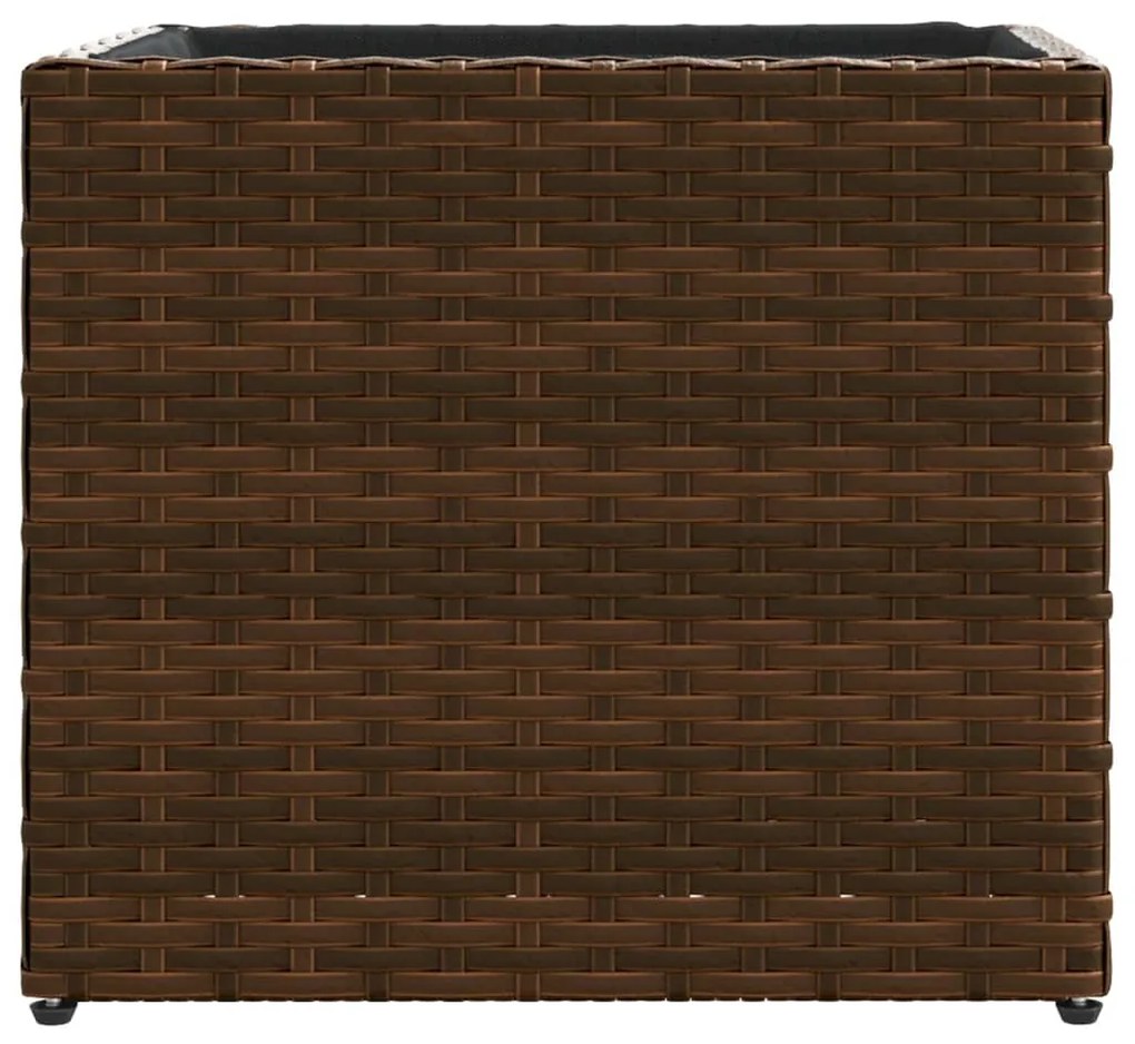 Vaso de jardim 36x30x32 cm vime PE castanho