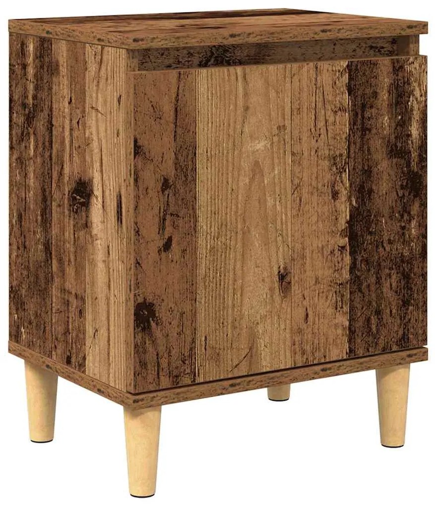 Mesa de Cabeceira de Madeira Velha Madeira Velha