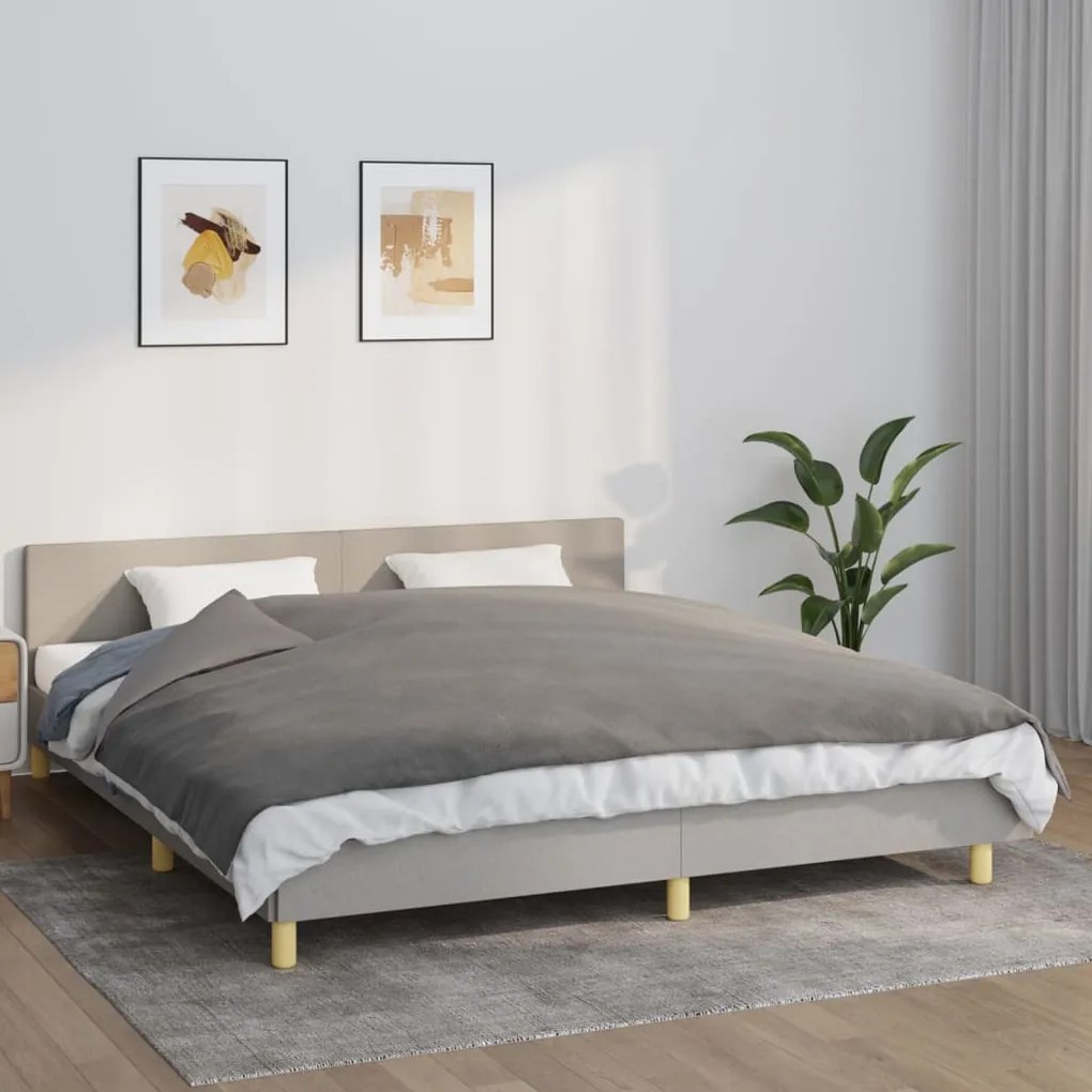 350830 vidaXL Manta pesada c/ cobertura 7 kg 155x220 cm tecido creme-claro