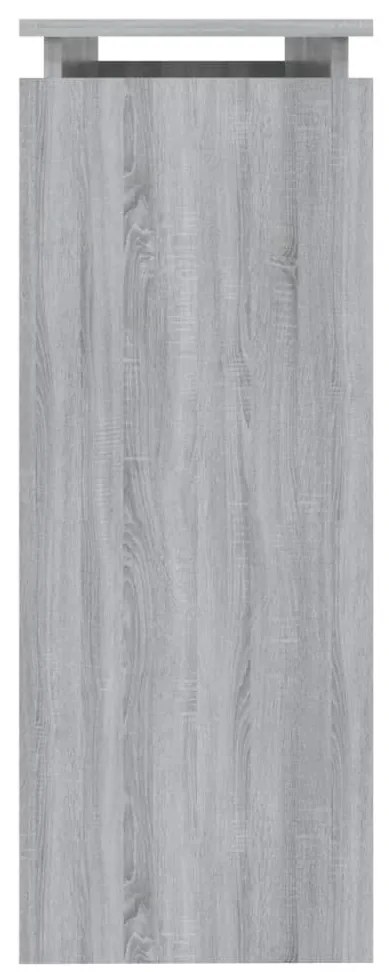 Mesa consola 102x30x80 cm derivados de madeira cinzento sonoma