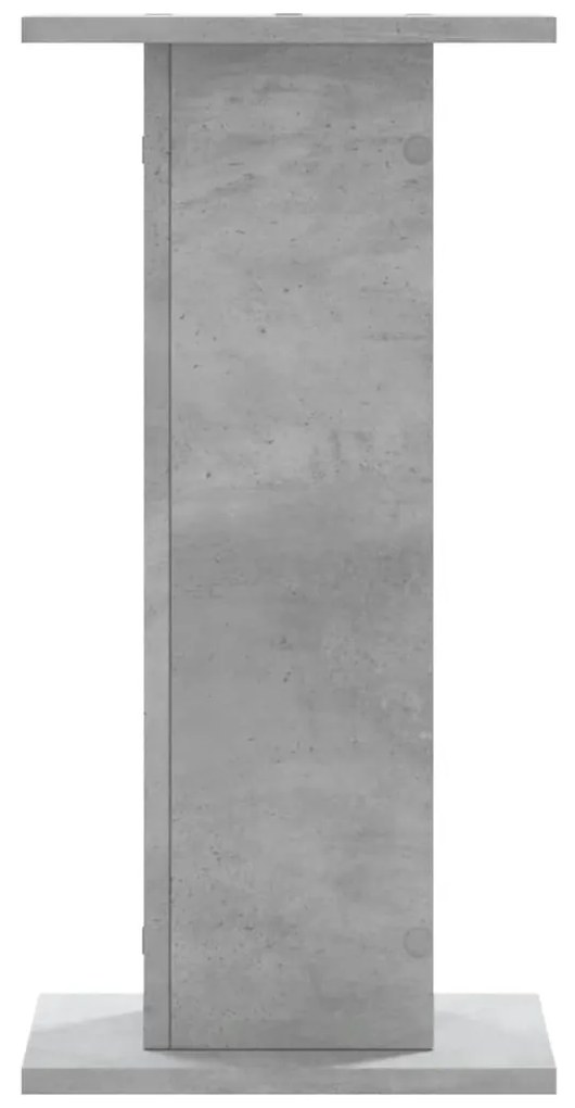 Suportes de colunas 2 pcs derivados de madeira cinzento cimento