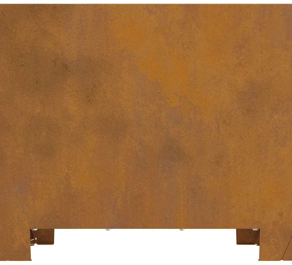 Fogueira vidaXL Quadrada 60x60x30 cm Aço Envelhecido