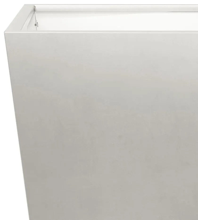 Vaso/floreira de jardim 2 pcs 40x40x40 cm aço inoxidável
