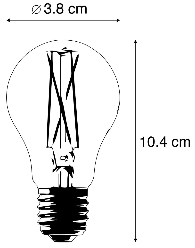 Conjunto de 3 lâmpadas LED reguláveis inteligentes E27 A60 7W 806 lm 1800-3000K